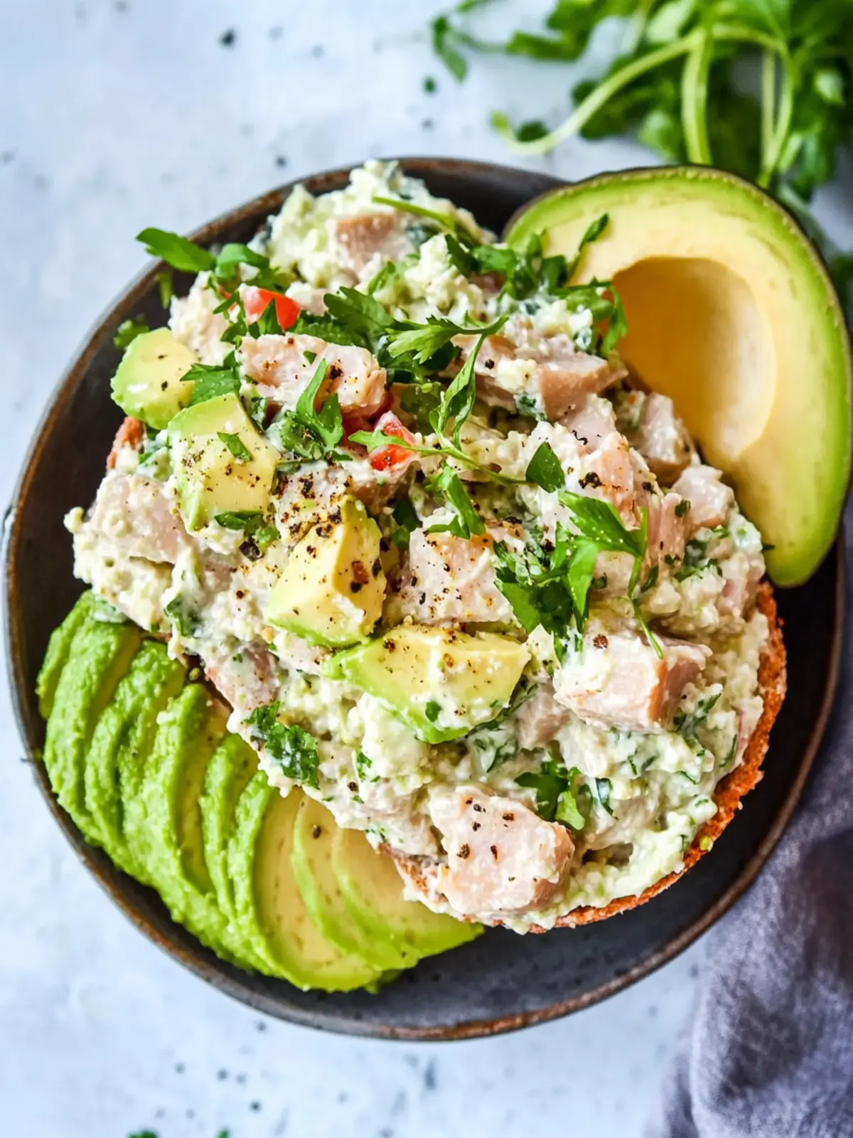 No-Mayo, High-Protein Tuna Salad with Greek Yogurt Magic 4 No-Mayo, High-Protein Tuna Salad with Greek Yogurt & Avocado