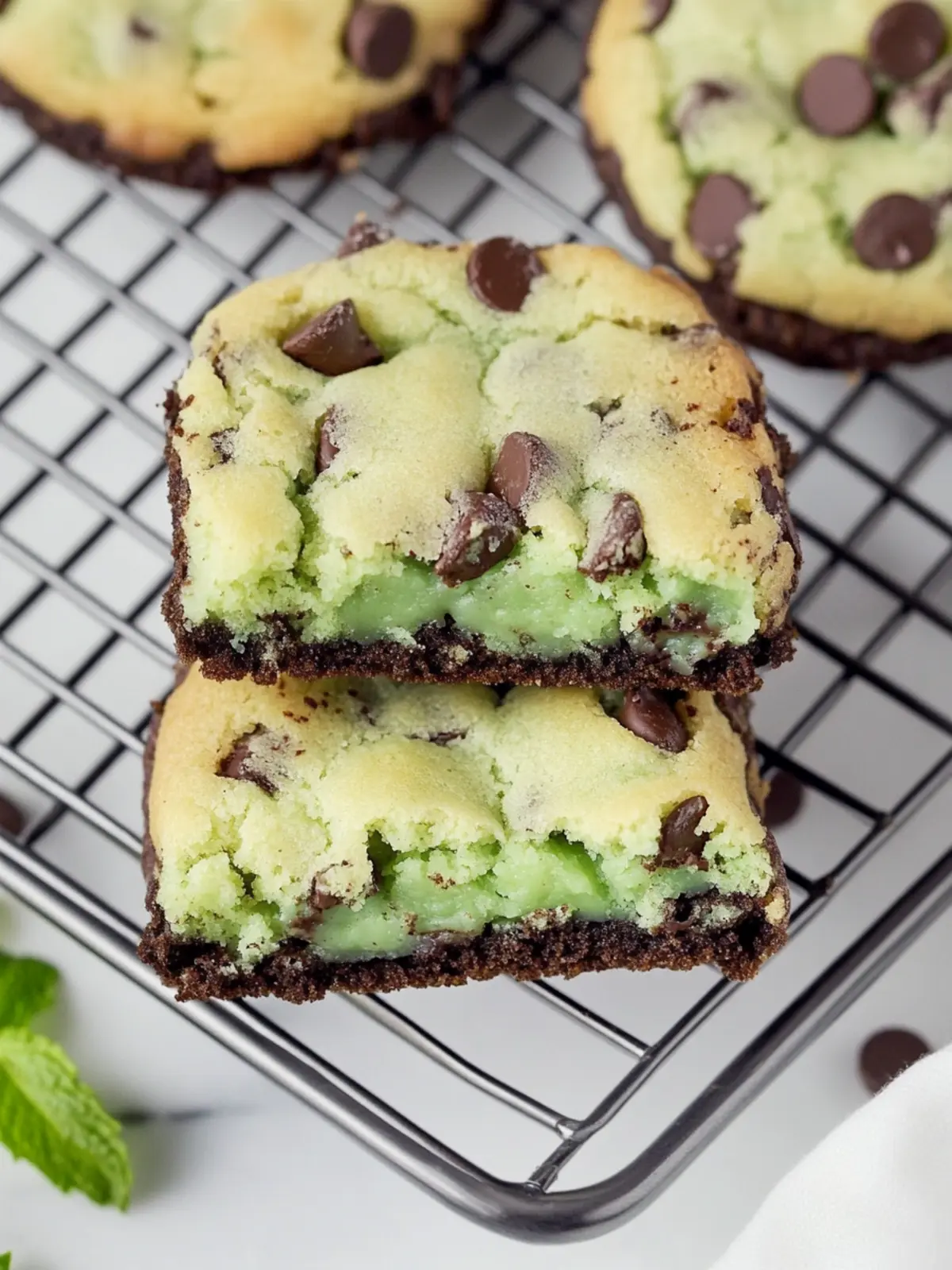 Mint Chip Brookies: An Irresistible Sweet Treat Adventure! 2 Mint Chip Brookies