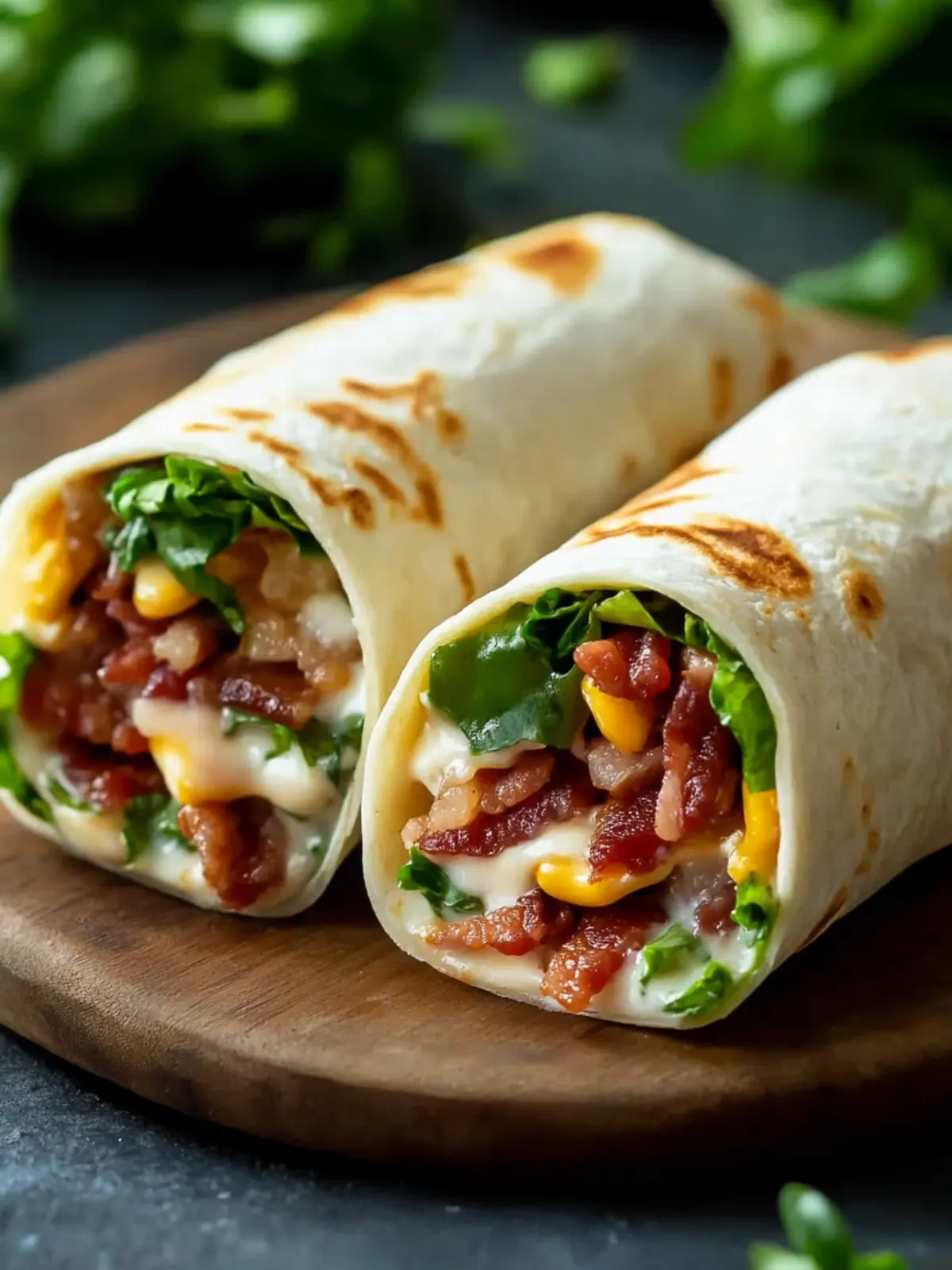 Easy Cheesy Bacon Ranch Wraps: A Flavor-Packed Delight 2 Easy Cheesy Bacon Ranch Wraps