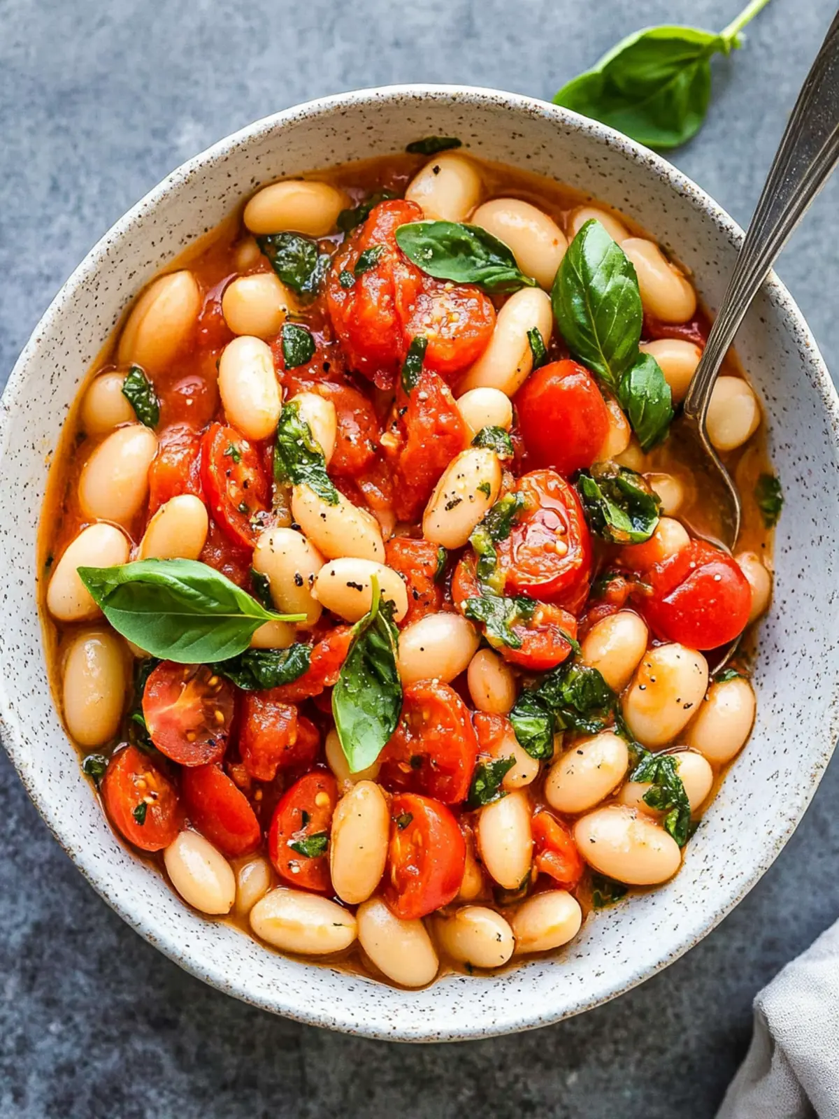 Tomato and Basil Butter Beans: Creamy Comfort in Minutes 4 Tomato and Basil Butter Beans