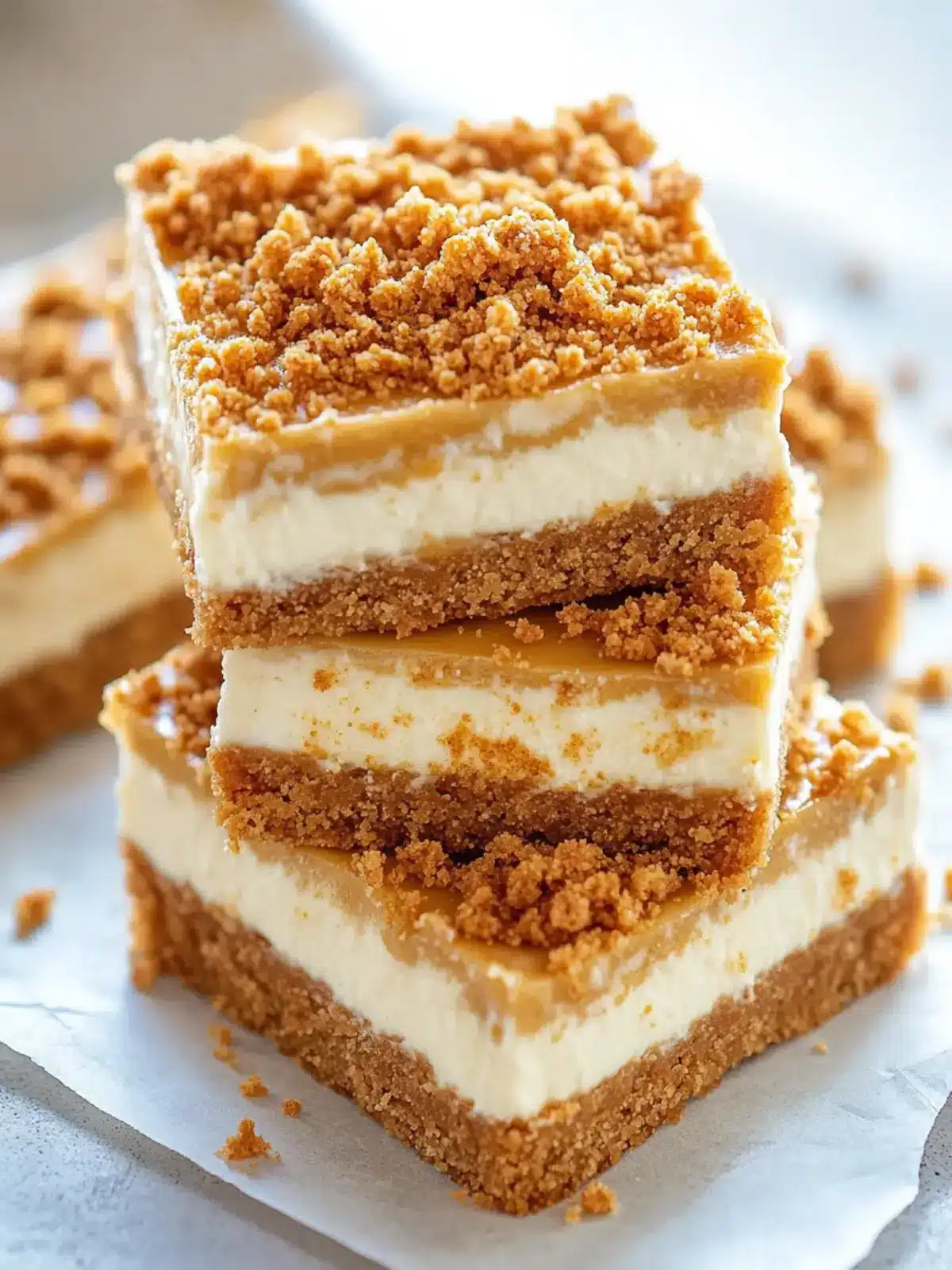 Irresistible Butterscotch Graham Cracker Cheesecake Bars Recipe 2 Butterscotch Graham Cracker Cheesecake Bars