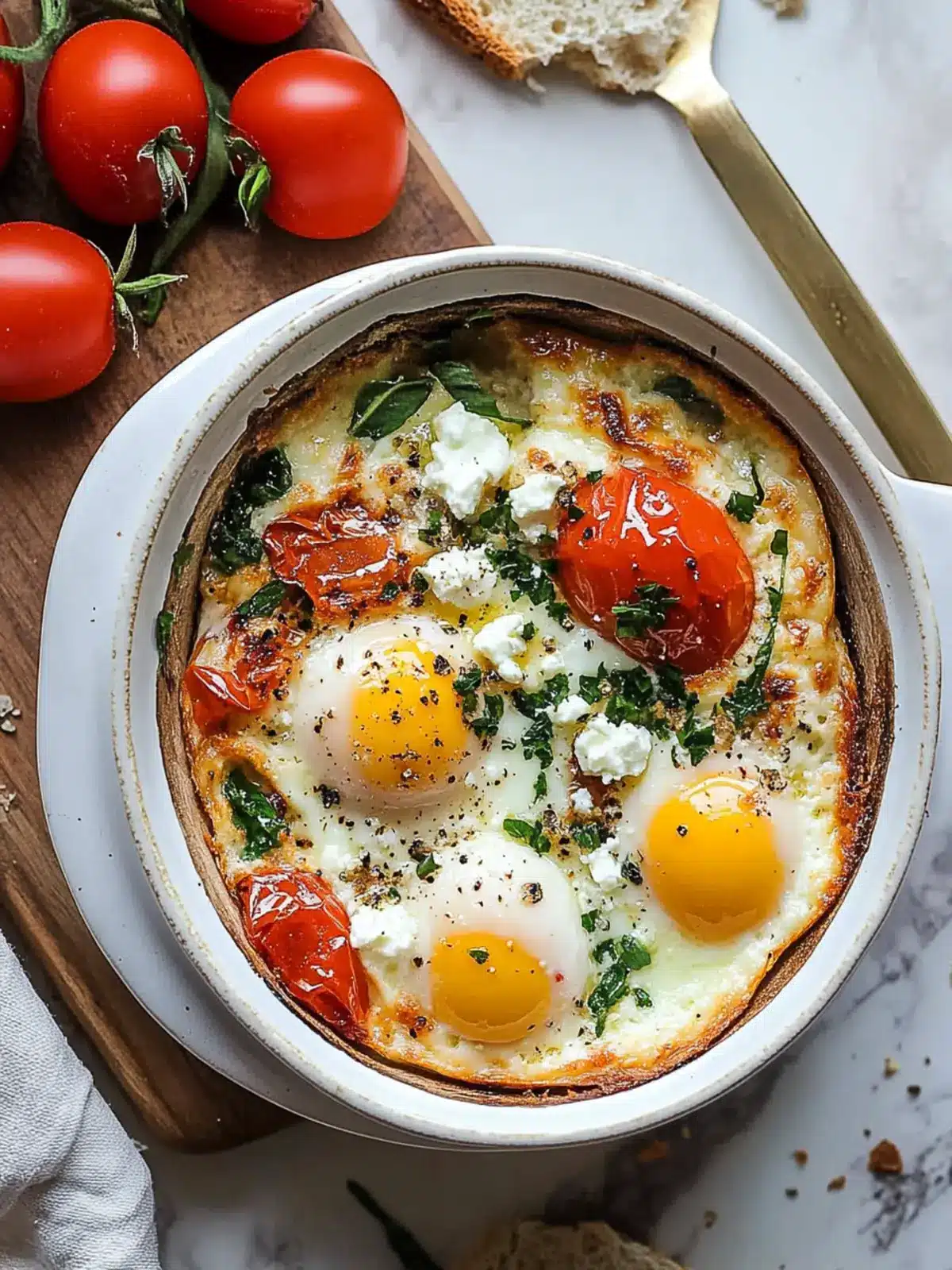 Delicious Baked Feta Eggs Recipe for Flavorful Mornings 2 Baked Feta Eggs Recipe
