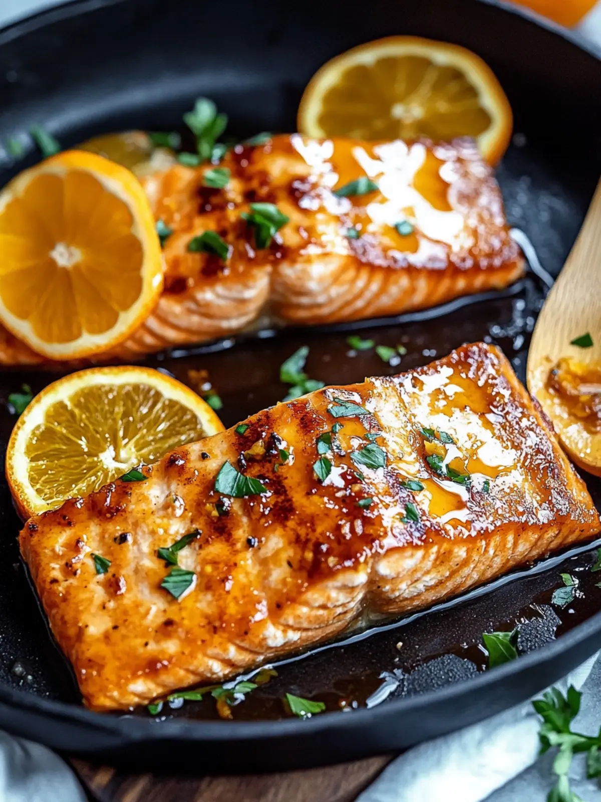 Sweet and Savory Orange Glazed Salmon in Just 25 Minutes 4 Orange Glazed Salmon