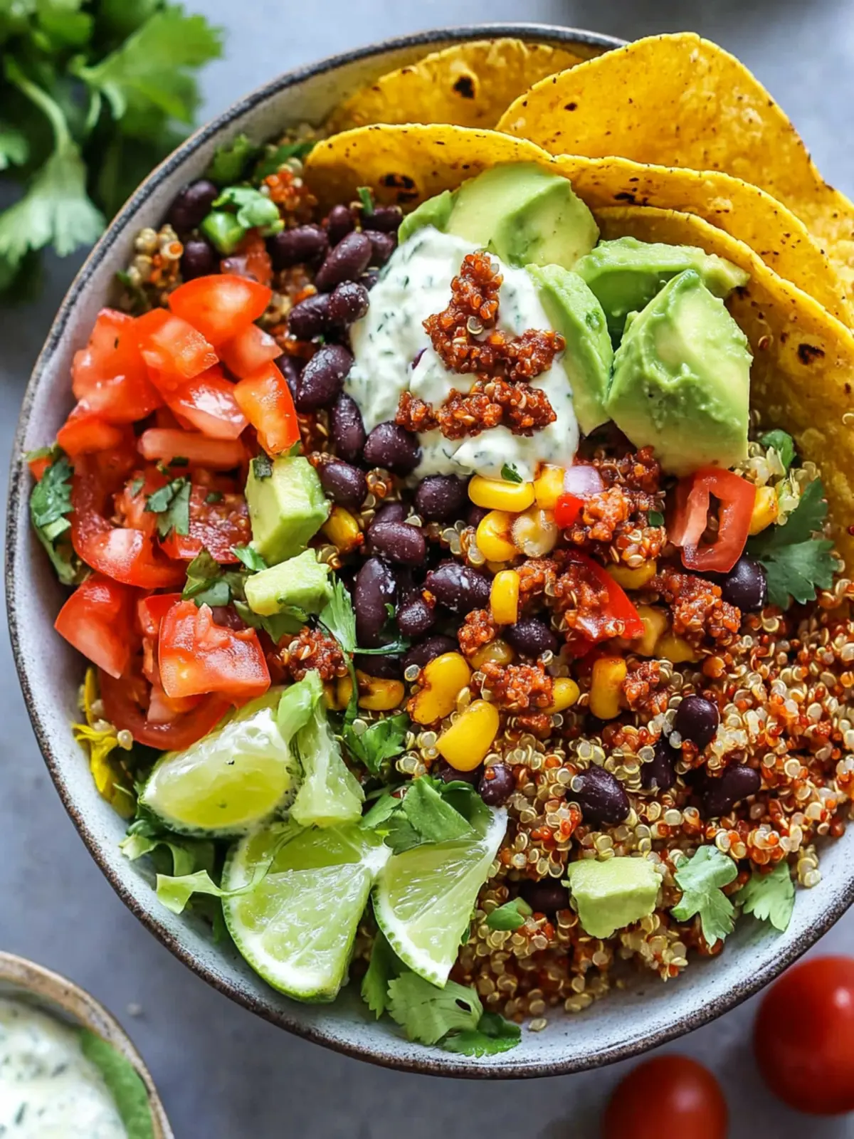 30 Minute Loaded Quinoa Taco Salad You'll Crave Daily 3 30 Minute Loaded Quinoa Taco Salad