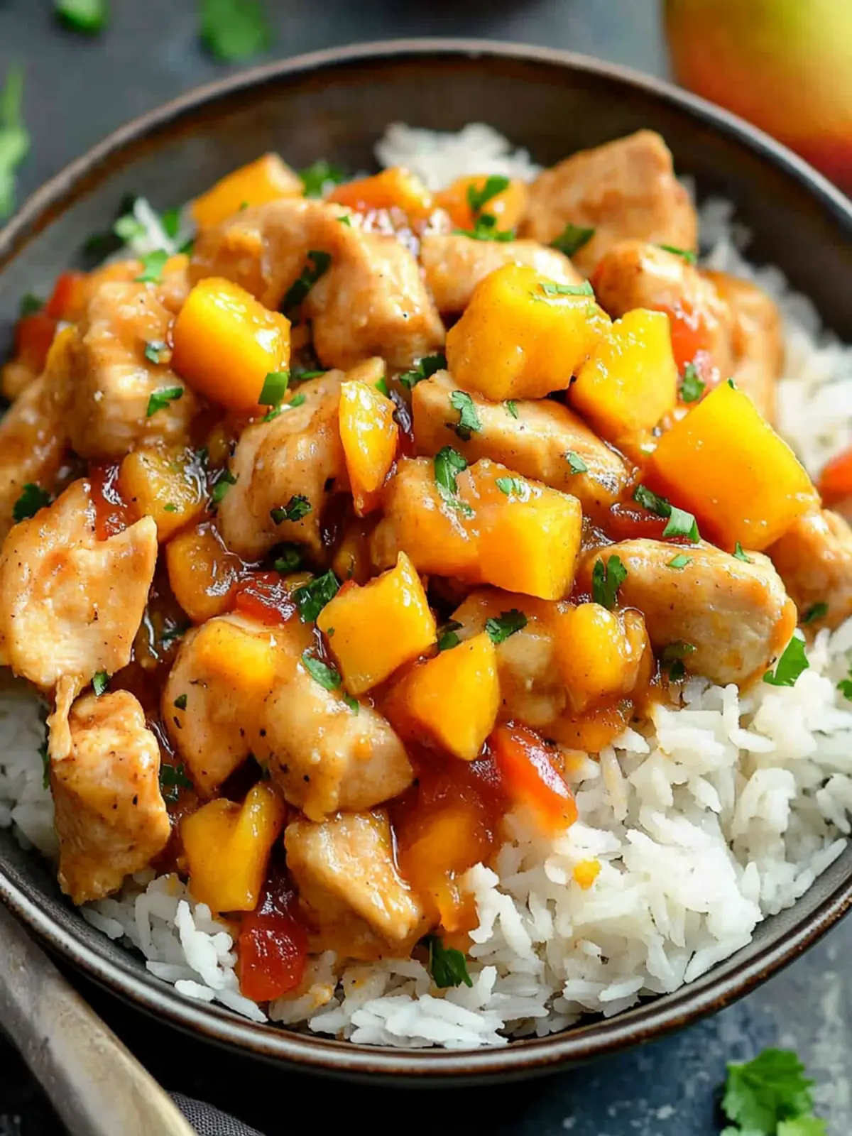 Mango Chicken and Rice Bliss for a Flavorful Dinner Night 3 Mango Chicken and Rice