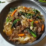 Japchae (Korean Stir-Fried Glass Noodles)
