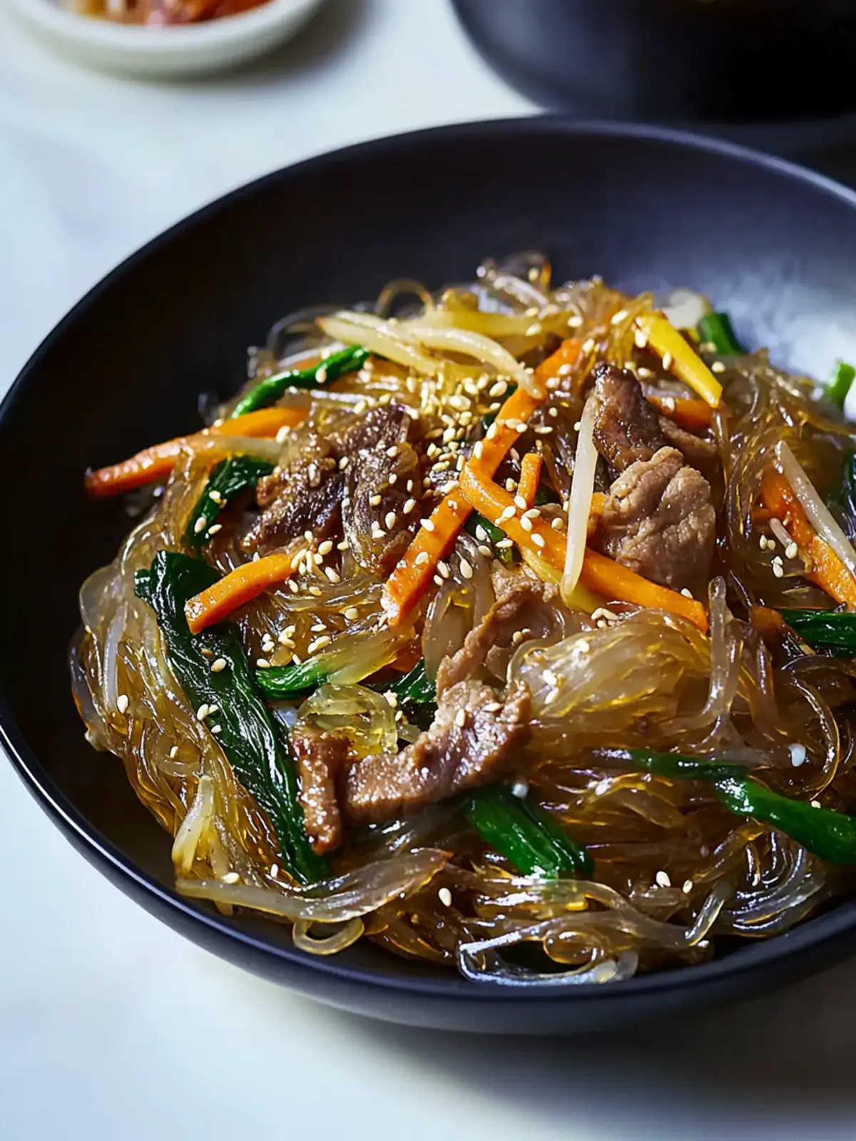 Irresistible Japchae: Savory Korean Stir-Fried Glass Noodles 4 Japchae (Korean Stir-Fried Glass Noodles)