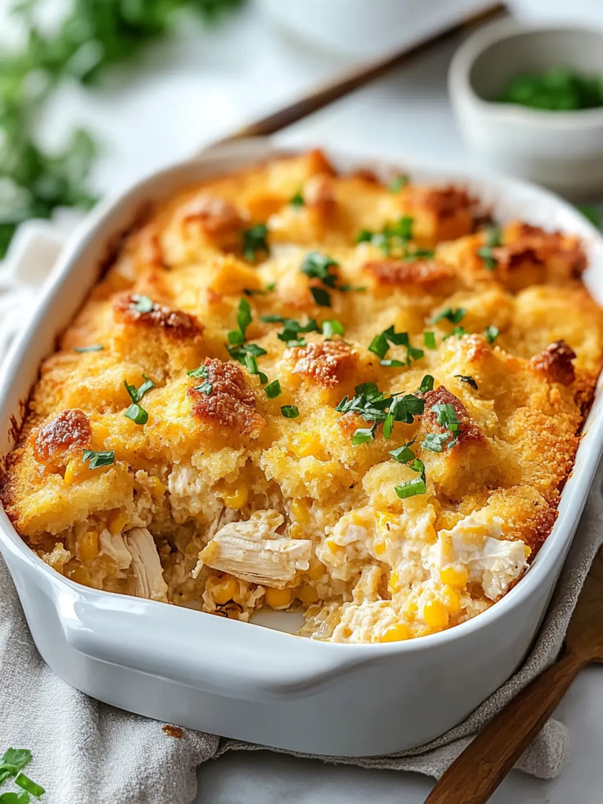 Savory Chicken and Cornbread Casserole Everyone Will Love 4 Chicken and Cornbread Casserole