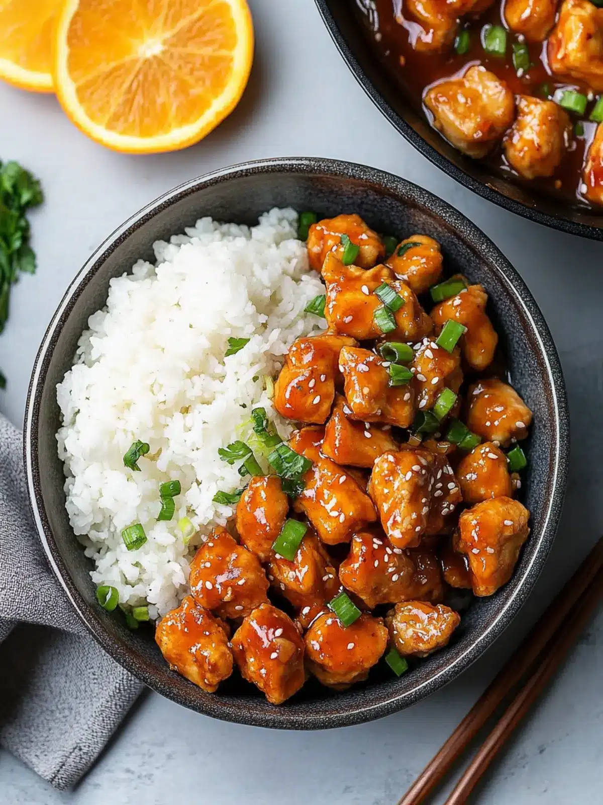 Healthy Orange Chicken