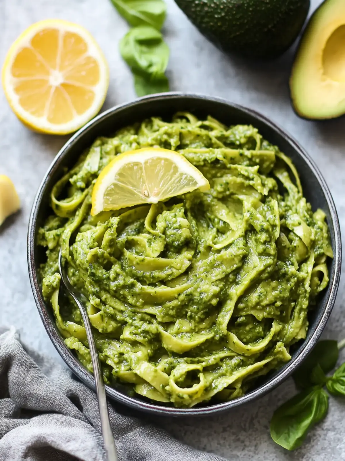 Creamy Avocado Lemon Pesto That's Nut-Free and Vegan 5 Avocado Lemon Pesto (Nut-Free + Vegan)