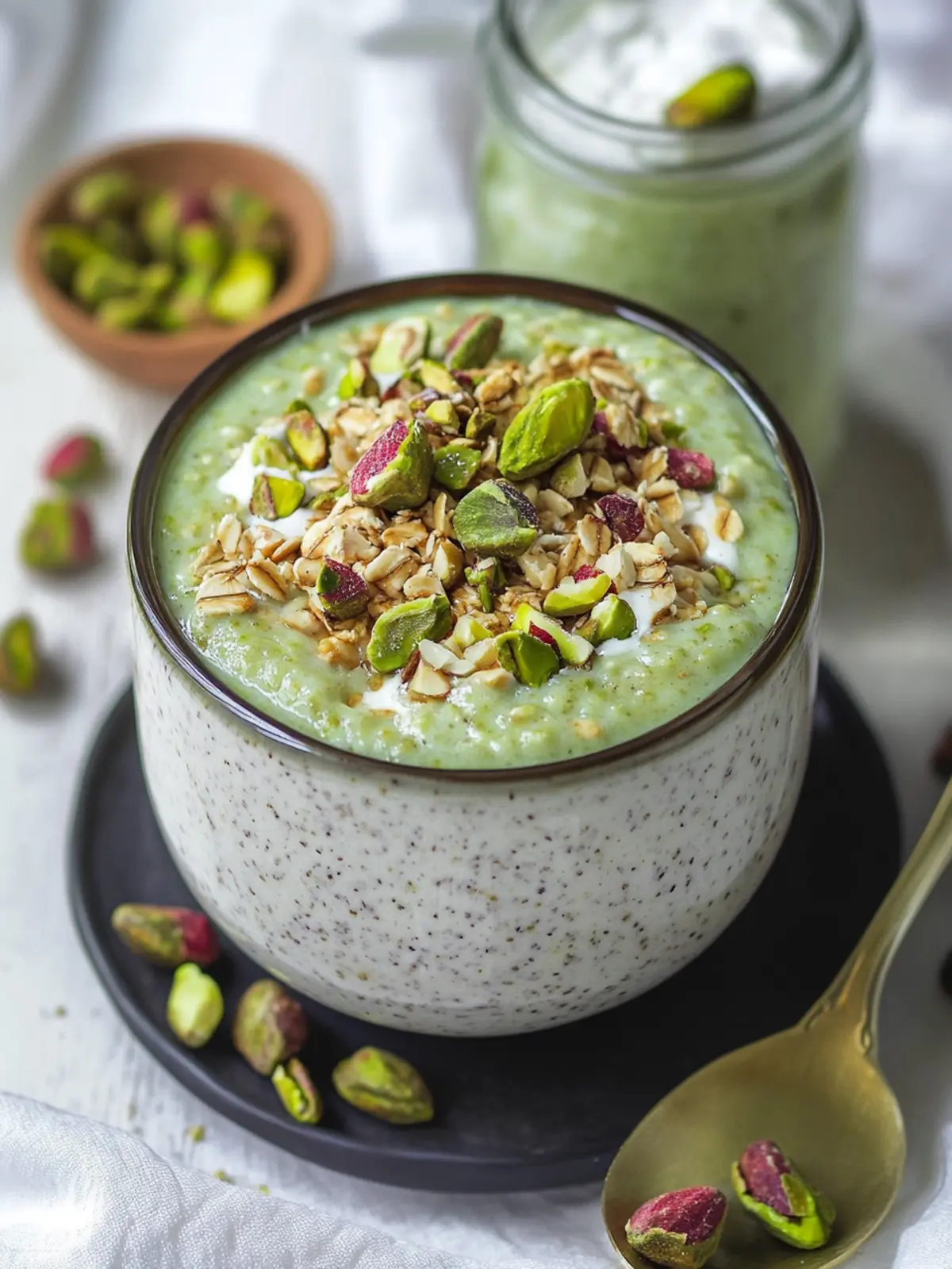 Delicious Pistachio Overnight Oats for a Nutty Morning Boost 3 Pistachio Overnight Oats