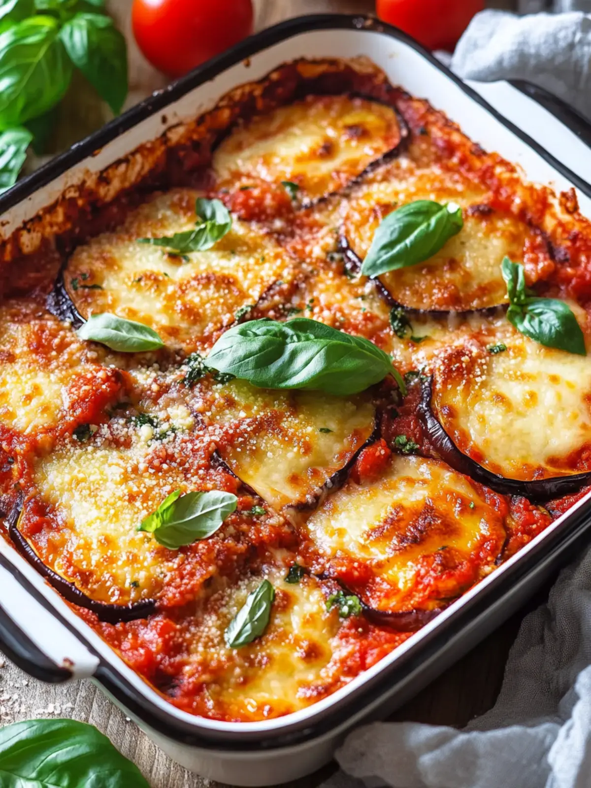Delicious Eggplant Parmigiana No Frying Required for Your Table 2 Eggplant Parmigiana (No Frying Required)
