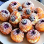 Air Fryer Blueberry Cottage Cheese Donut Holes