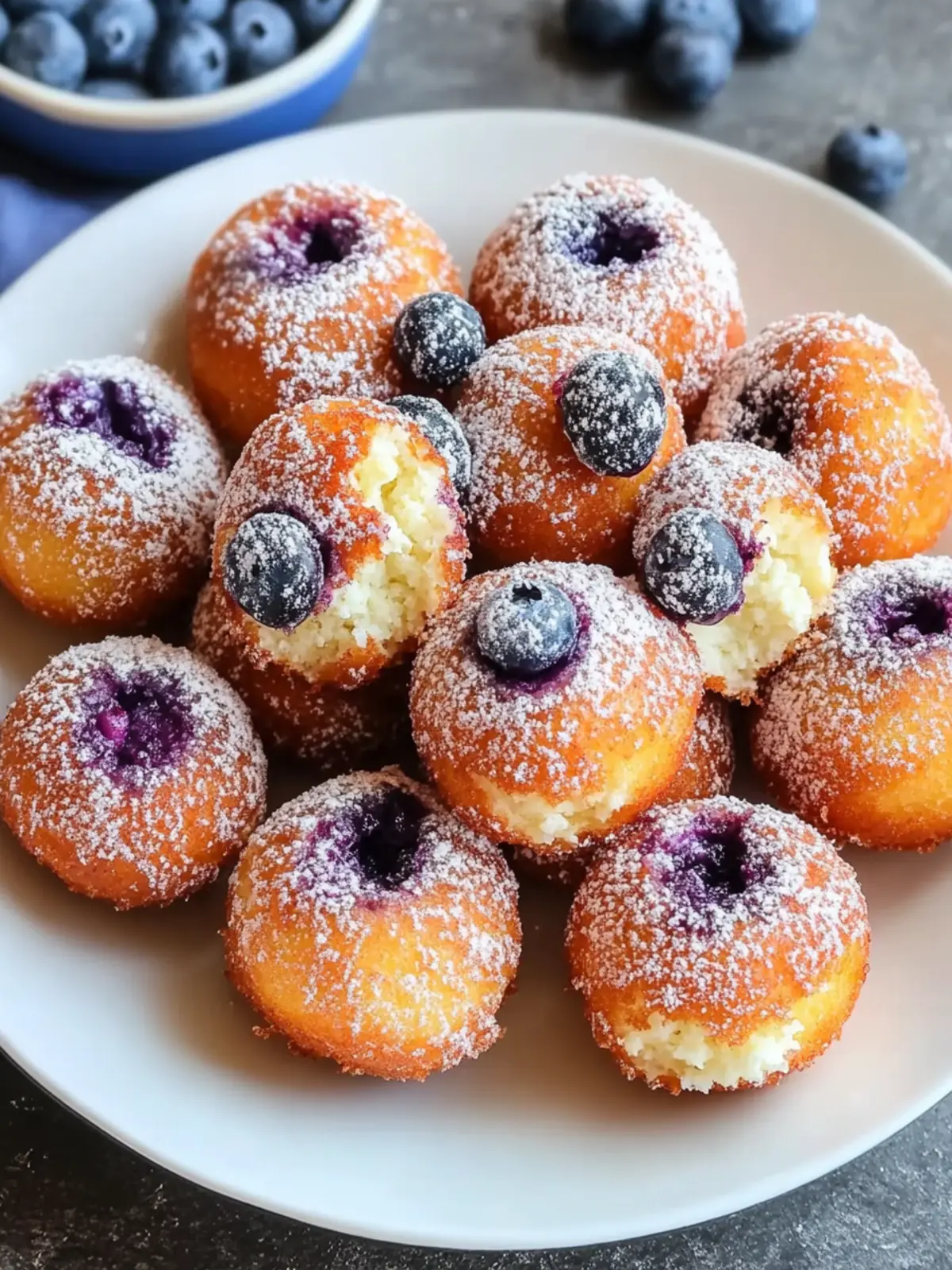 Air Fryer Blueberry Cottage Cheese Donut Holes You'll Love 5 Air Fryer Blueberry Cottage Cheese Donut Holes