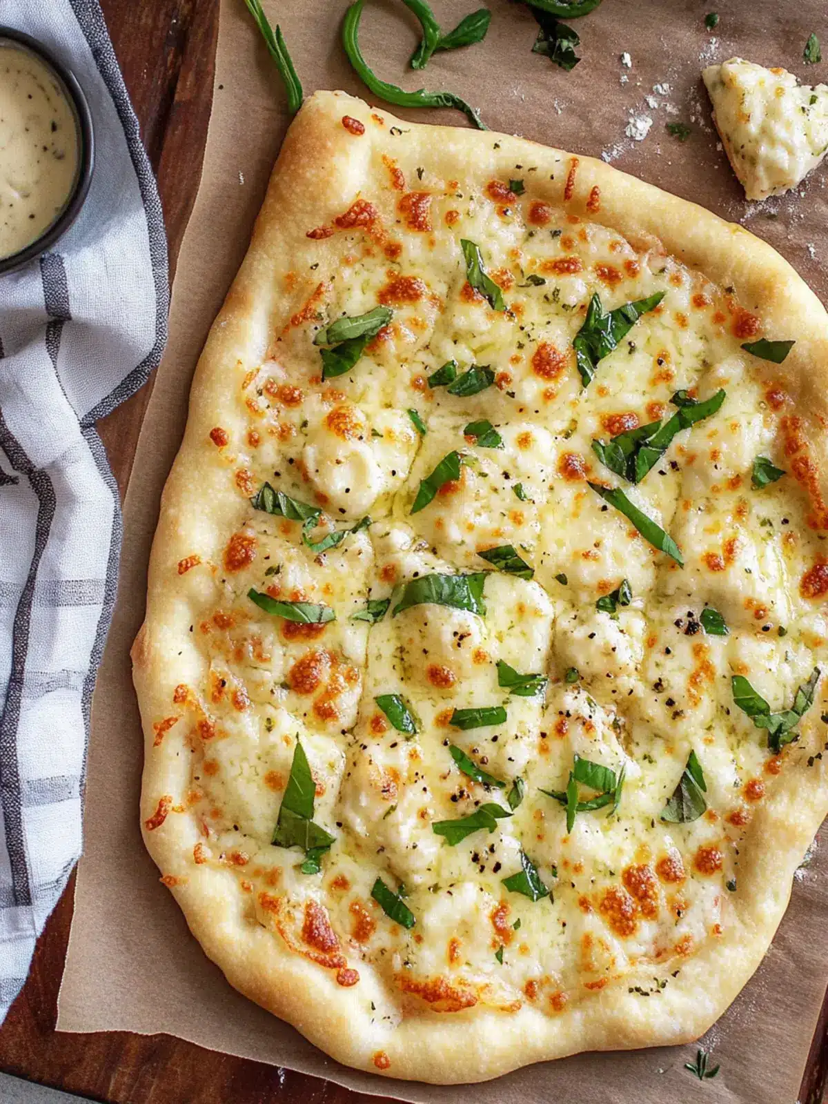 Creamy White Pizza with Garlic Sauce in Just 21 Minutes 3 White Pizza with Garlic Pizza Sauce