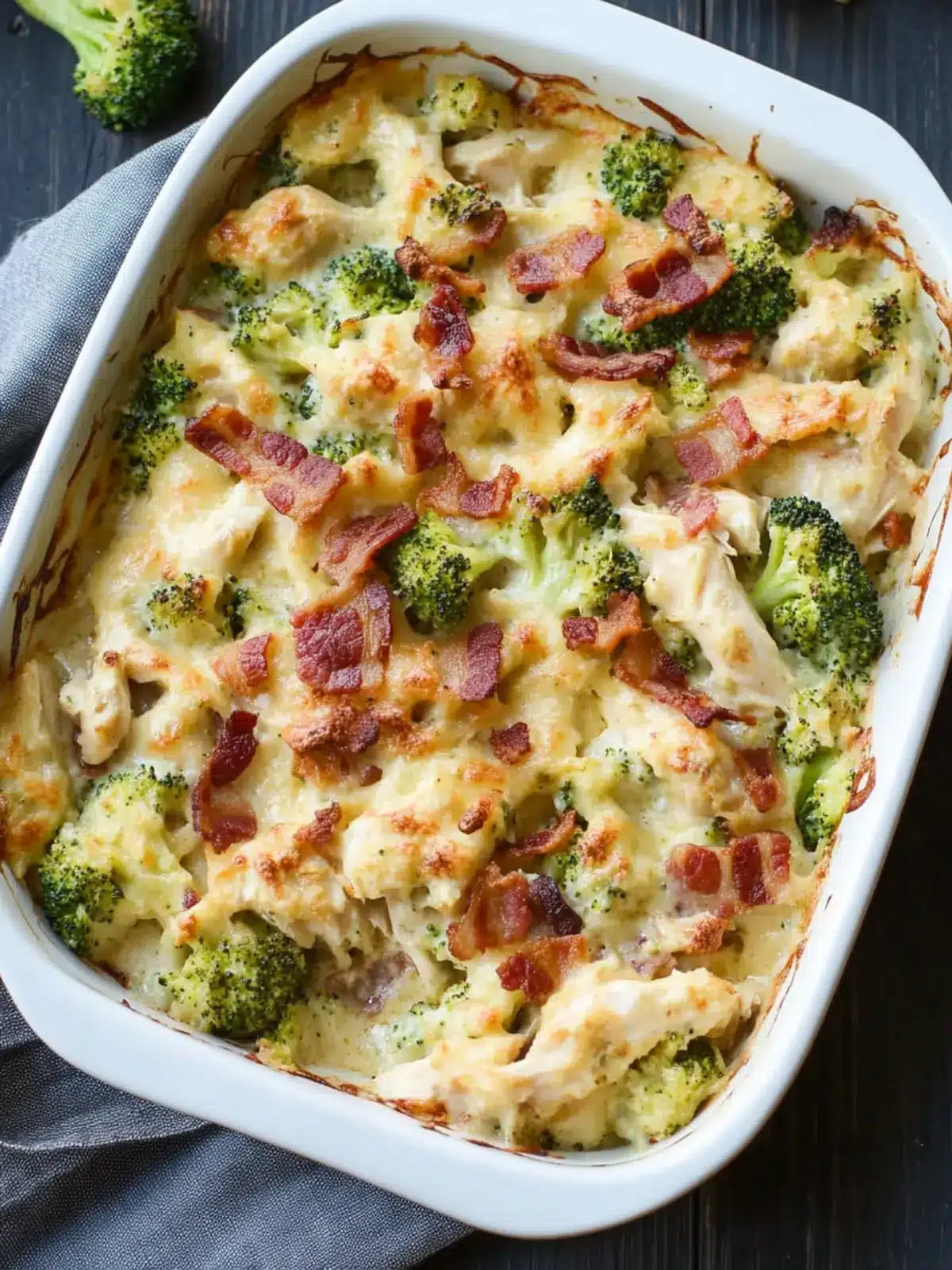 Creamy Chicken, Broccoli & Bacon Casserole for Cozy Nights 4 Creamy Chicken, Broccoli & Bacon Casserole