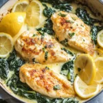 Lemon Spinach Parmesan Chicken (30 Minutes)