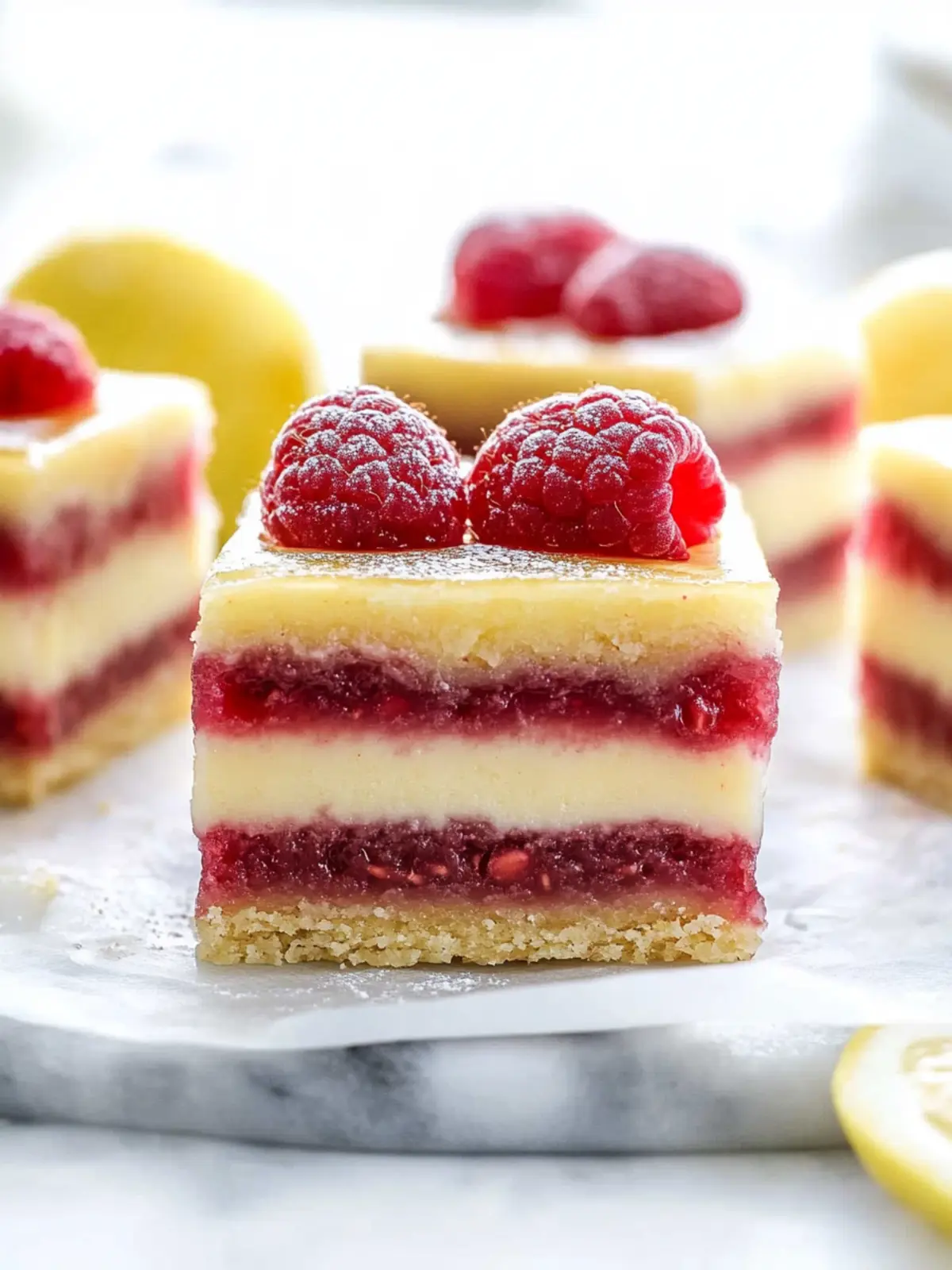 Zesty Lemon Raspberry Bars That Will Brighten Your Day 4 Lemon Raspberry Bars