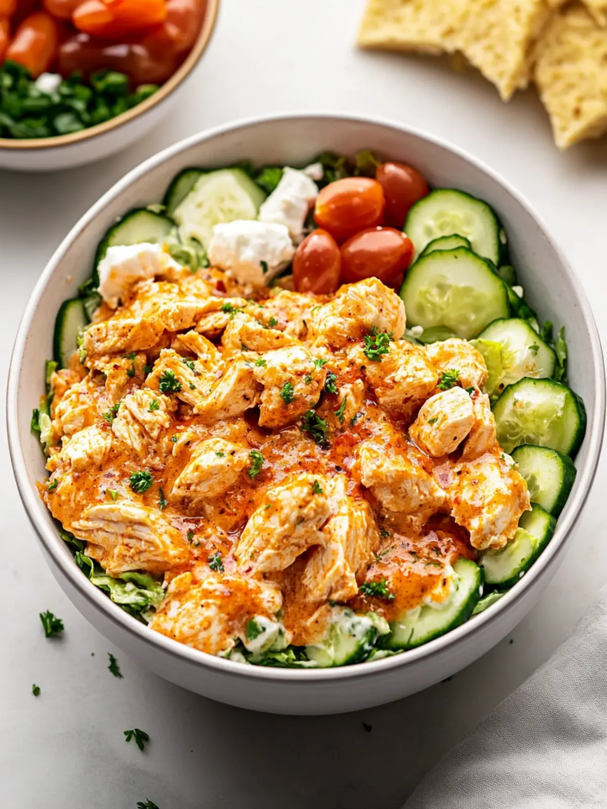 High-Protein Buffalo Chicken Salad