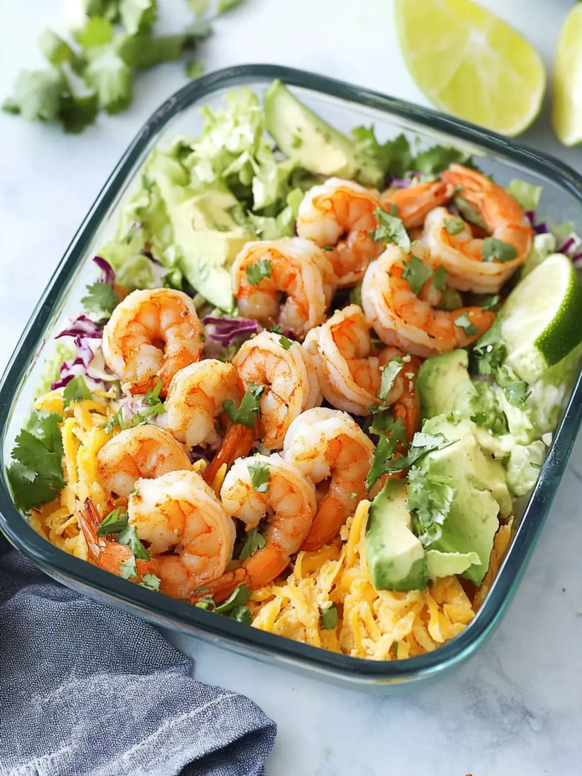 Delicious Shrimp Taco Lunch Bowls for Flavorful Meal Prep 4 Shrimp Taco Lunch Bowls