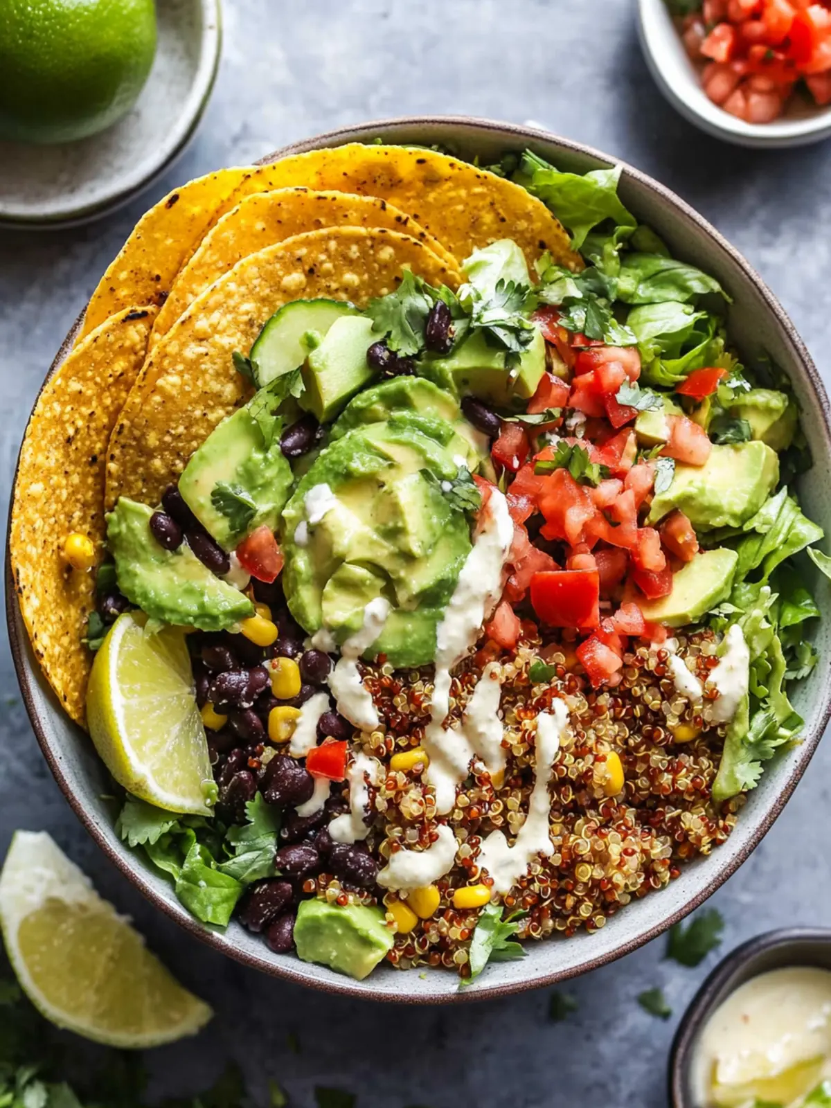 30 Minute Loaded Quinoa Taco Salad You'll Crave Daily 5 30 Minute Loaded Quinoa Taco Salad
