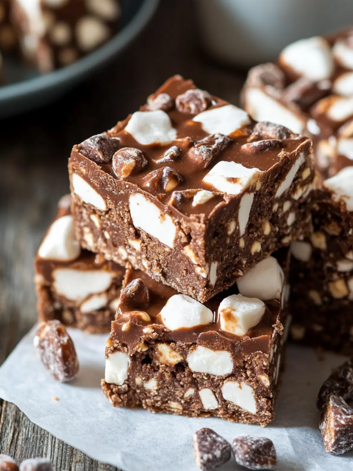 No Bake Rocky Road Bars: Indulge in Chocolatey Bliss 2 No Bake Rocky Road Bars