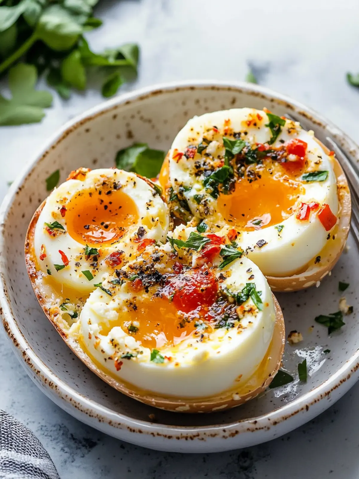 Delicious Baked Feta Eggs Recipe for Flavorful Mornings 3 Baked Feta Eggs Recipe