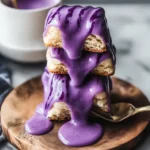 Ube Scones with Ube Glaze