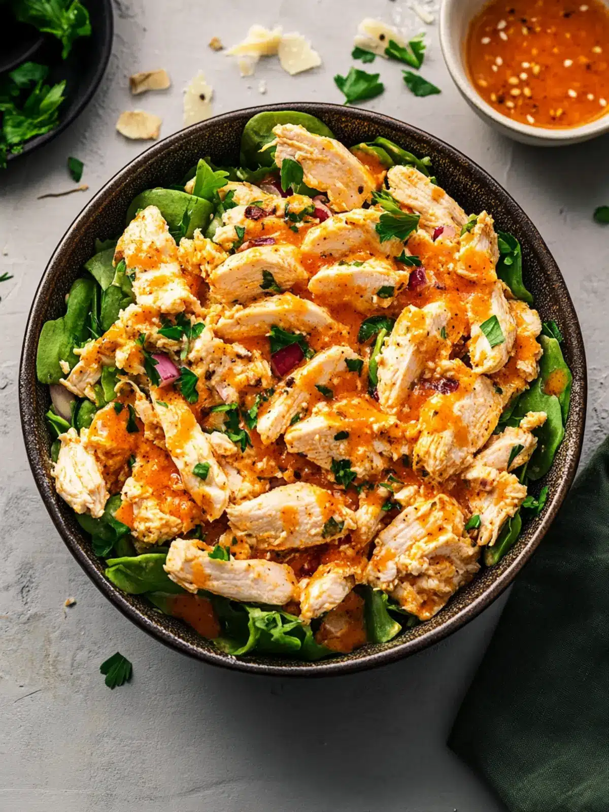 High-Protein Buffalo Chicken Salad