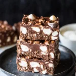 No Bake Rocky Road Bars