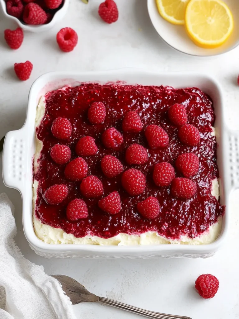 Fresh Raspberry Tiramisu