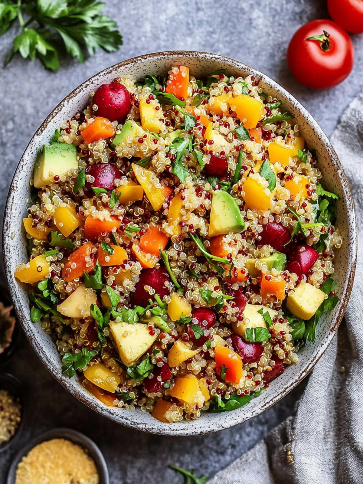 Harvest Quinoa Salad with Roasted Butternut & Apples 2 Harvest Quinoa Salad