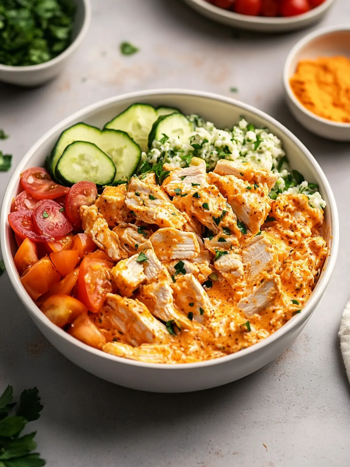 High-Protein Buffalo Chicken Salad