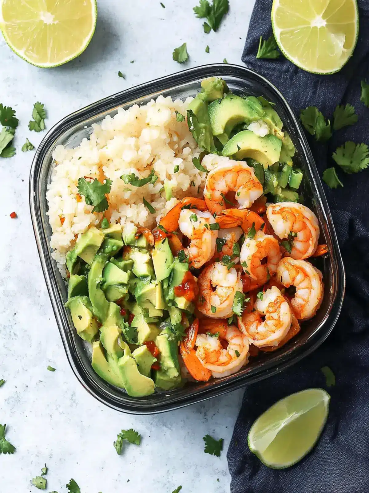 Delicious Shrimp Taco Lunch Bowls for Flavorful Meal Prep 2 Shrimp Taco Lunch Bowls