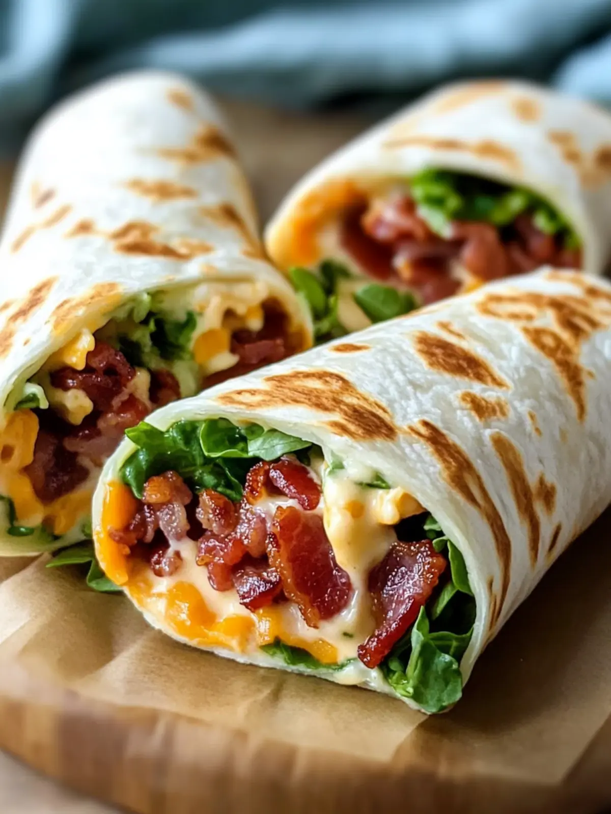 Easy Cheesy Bacon Ranch Wraps: A Flavor-Packed Delight 4 Easy Cheesy Bacon Ranch Wraps